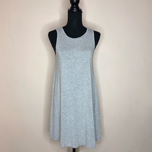 DOUBLE ZERO Jersey Swing Gray Dress - MEDIUM
